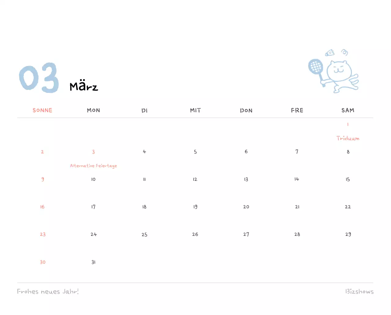 Tageskalender aus Elfenbein