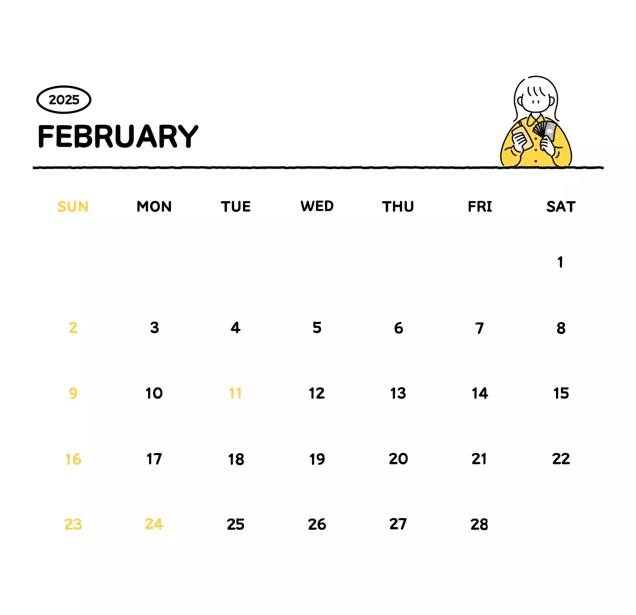 可愛らしい禅風イラストカレンダーカレンダー