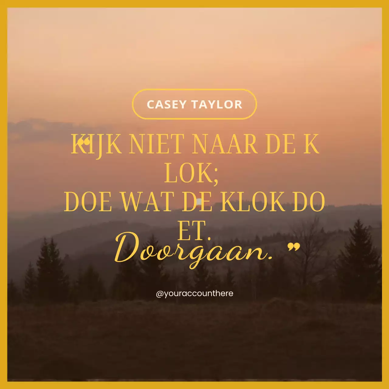 Oranje Esthetisch Motiverende Quotes Sociale Media Vierkanten