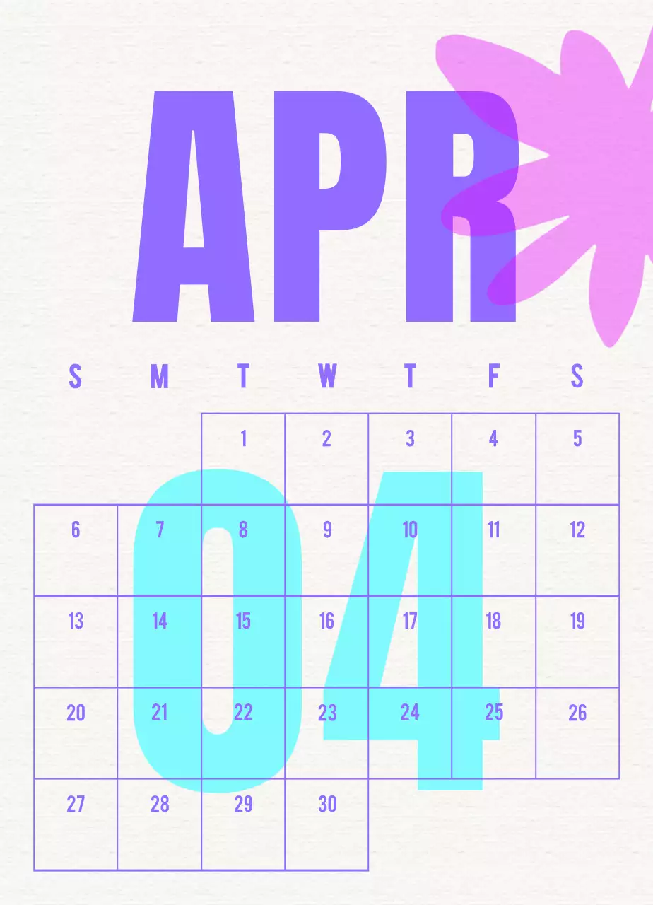 Kalender vintage biru