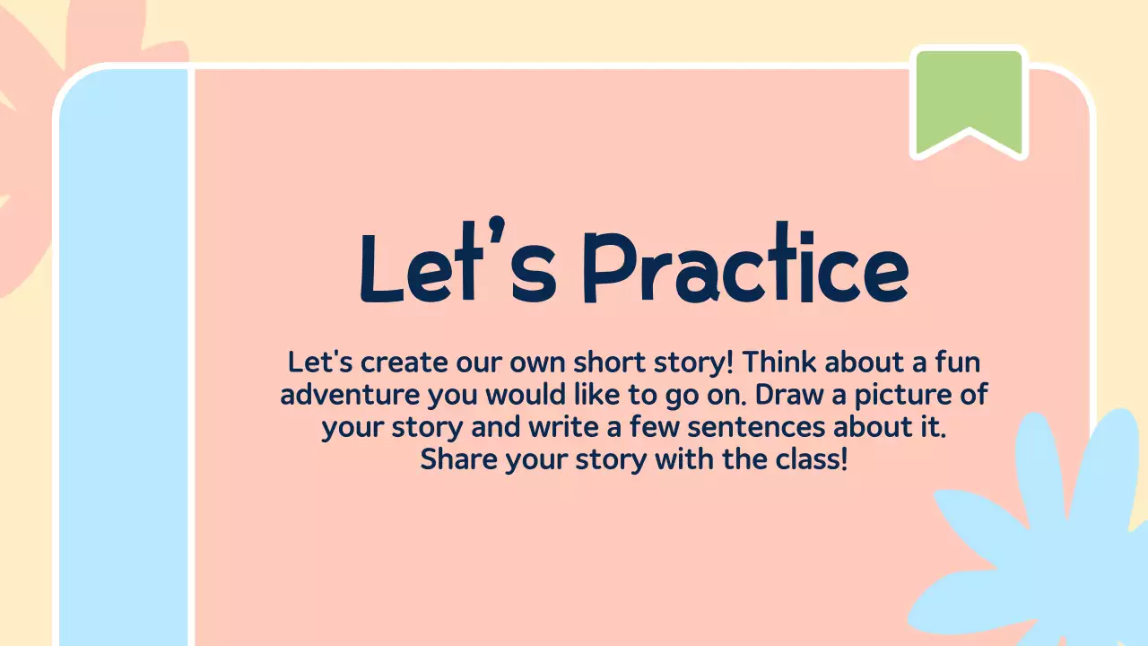 Peach Minimal Literature Course Presentation