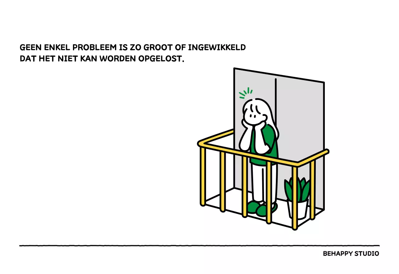 Geïllustreerde kalender met een mooie lijnstijl