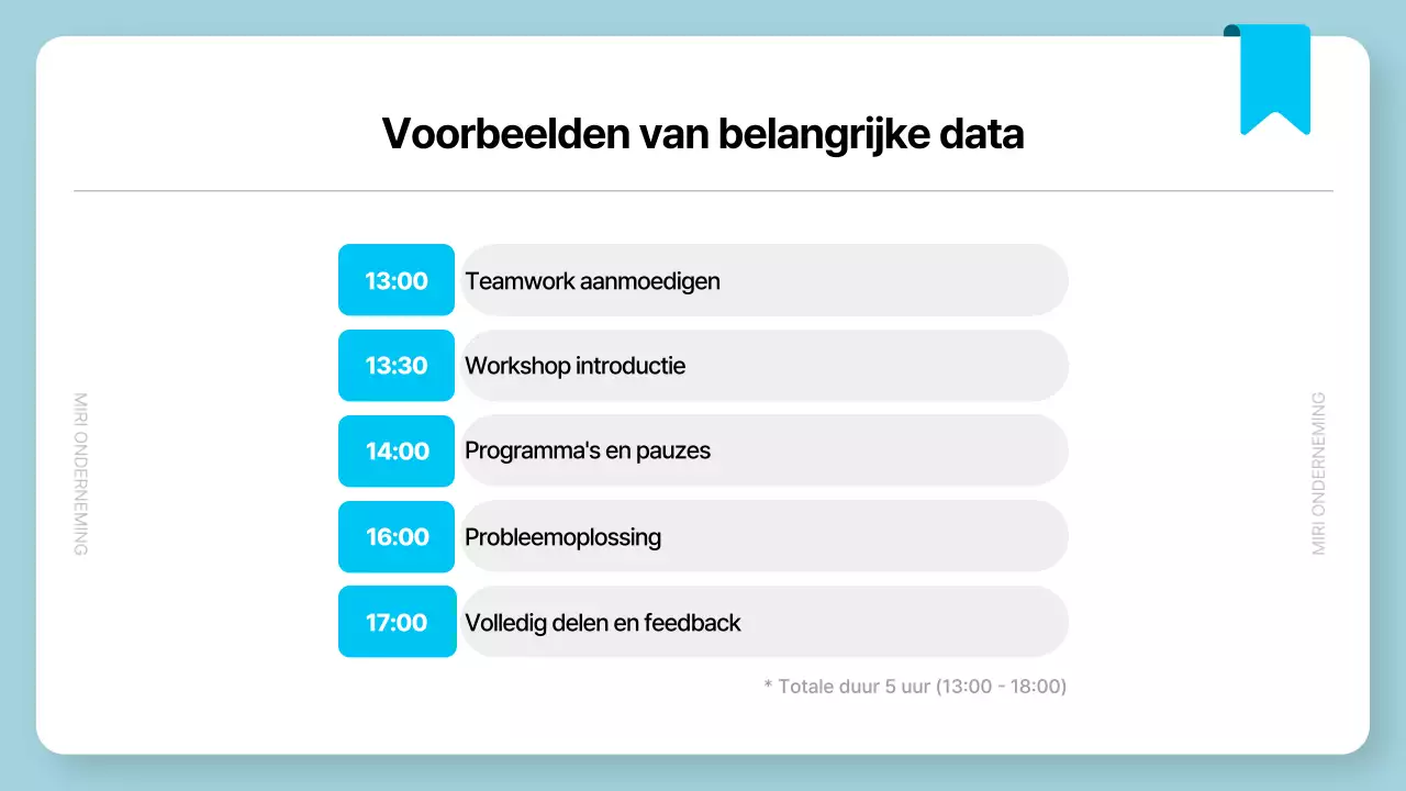 Lichtblauw Eenvoudig Workshop Voorstel