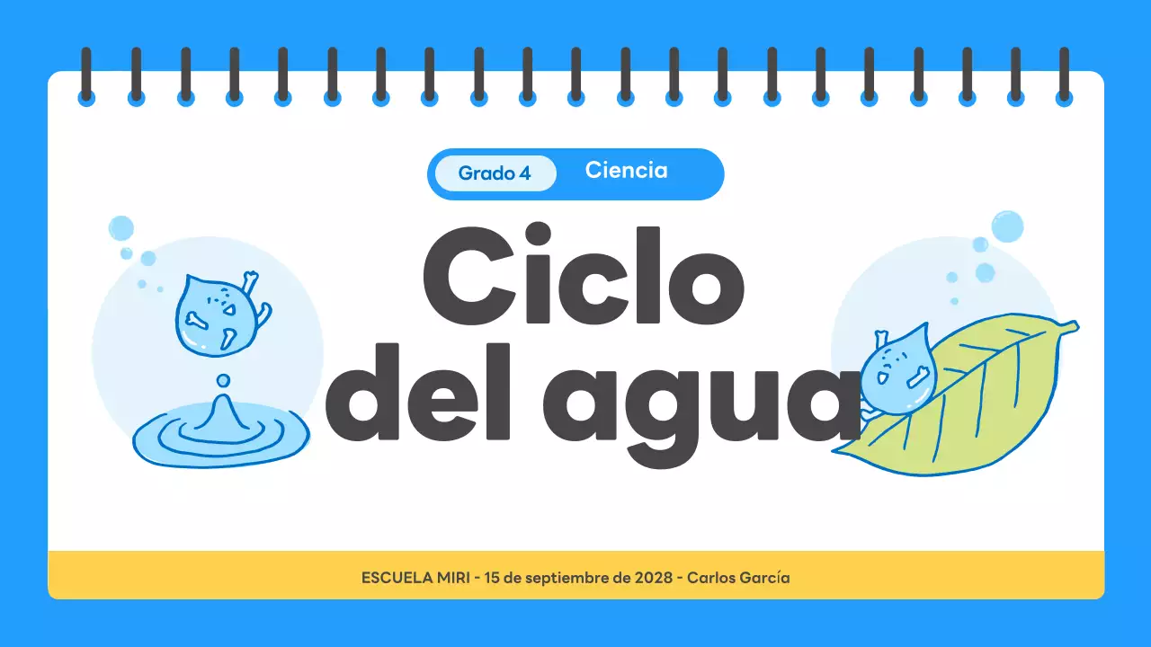 guía científica blue simple