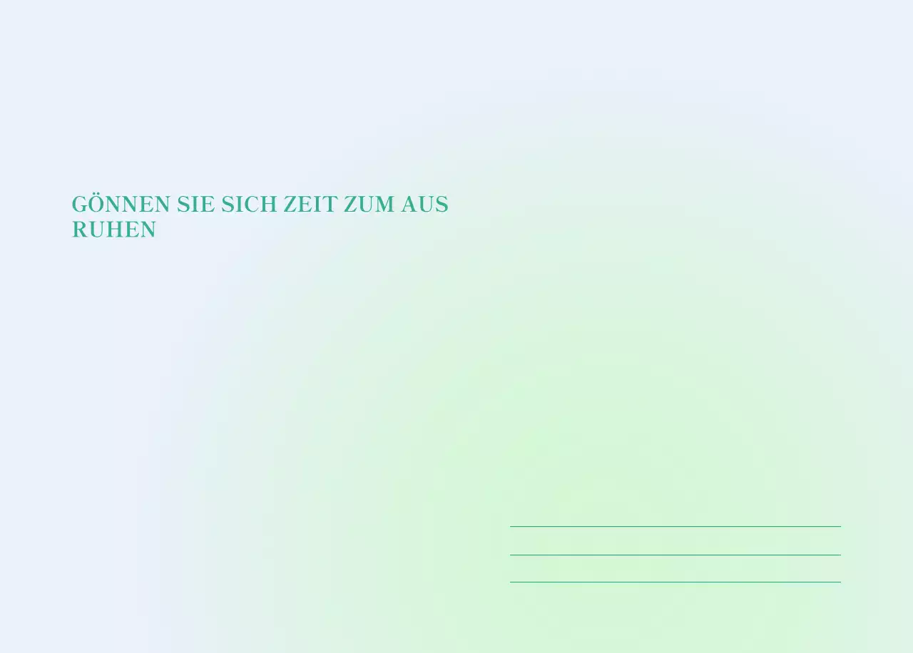 Minimalistischer Kalender mit Farbverlauf