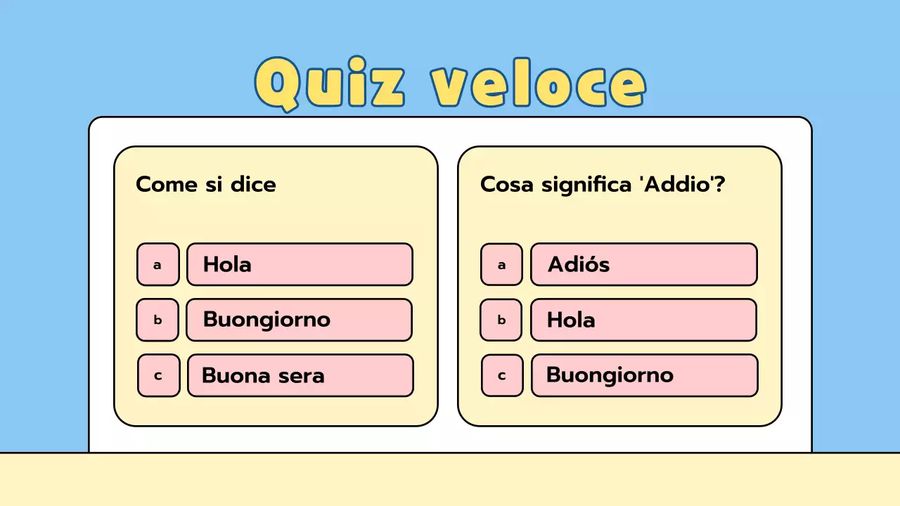 Presentazione di lezioni ludiche per la scuola elementare