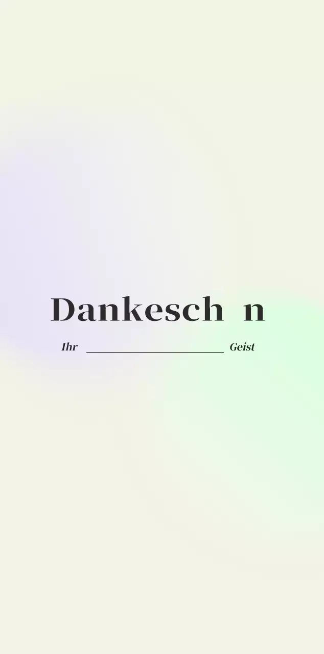 Minimalistischer Kalender mit Farbverlauf