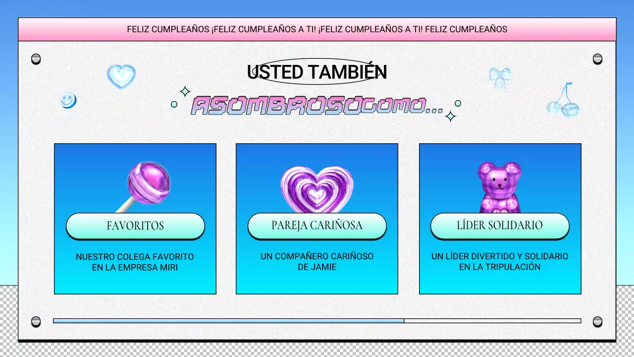 diseño de cumpleaños retro morado