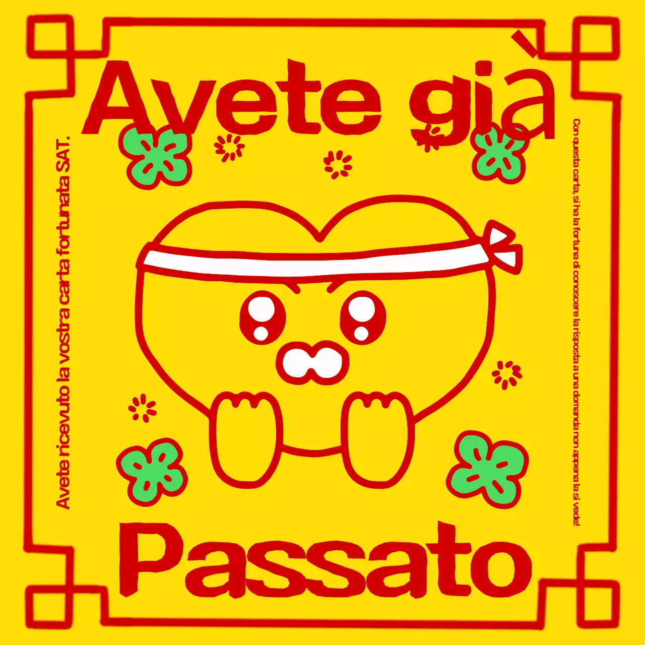 Poster giallo del buonumore