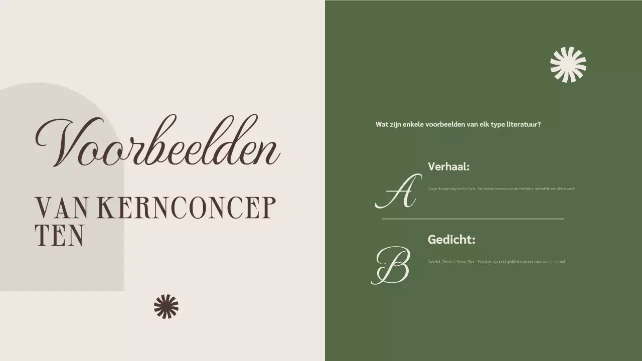 Beige Bruin Minimalistische Literatuur Cursus Presentatie