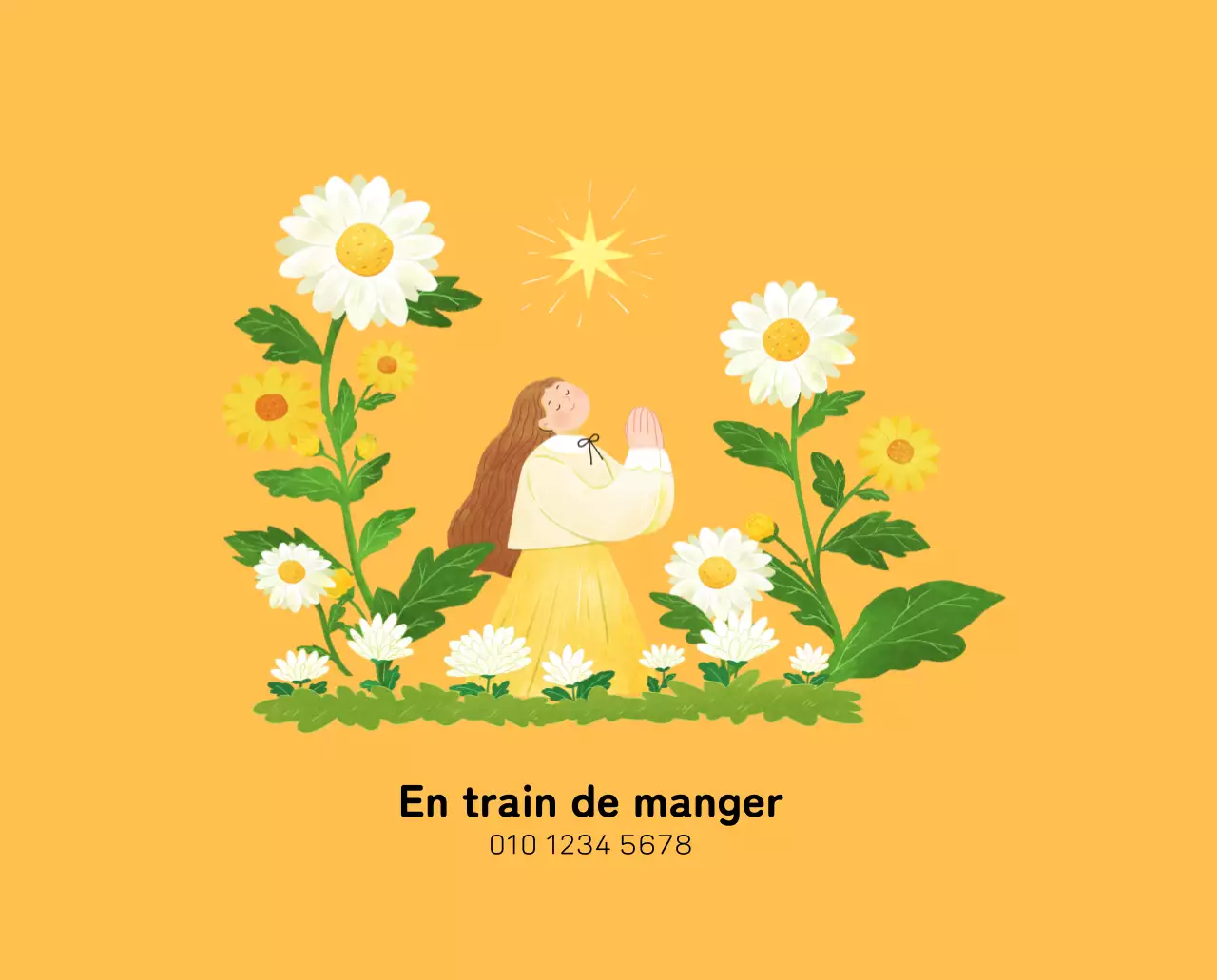 Calendrier du Nouvel An avec illustrations chaleureuses