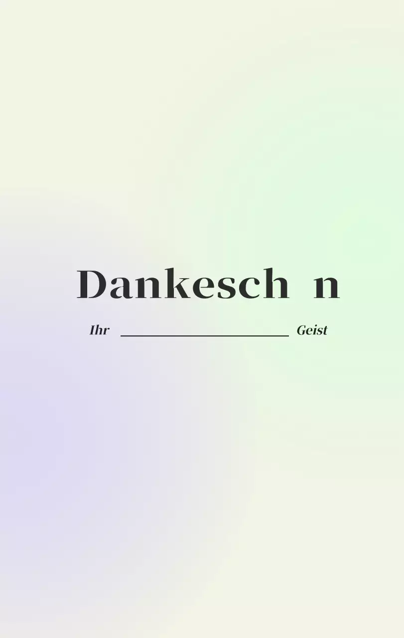 Minimalistischer Kalender mit Farbverlauf