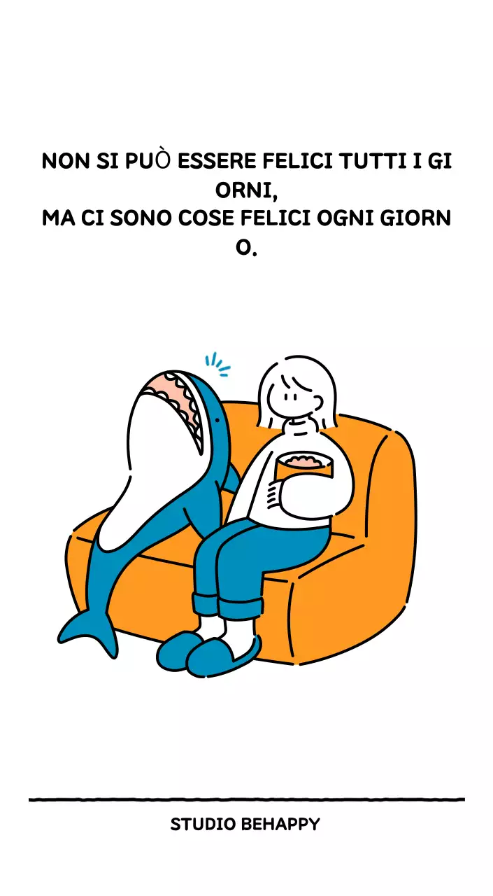 Calendario illustrato con un grazioso stile di linee