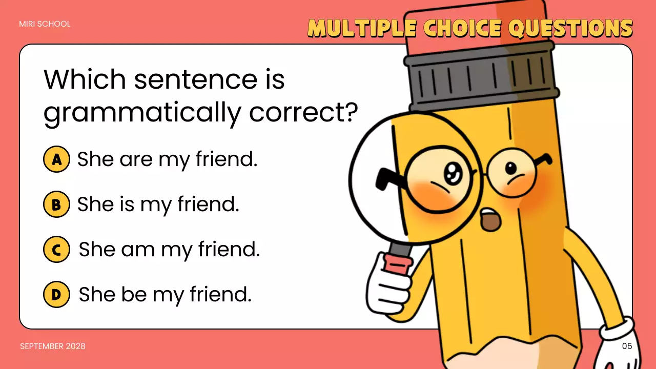 Beige Comic Quiz Announcement Presentation