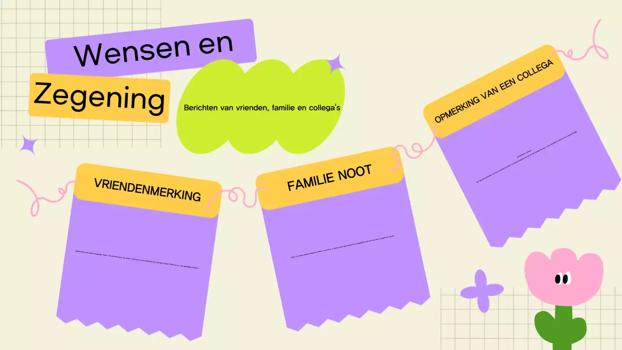 gele moderne verjaardagskaart