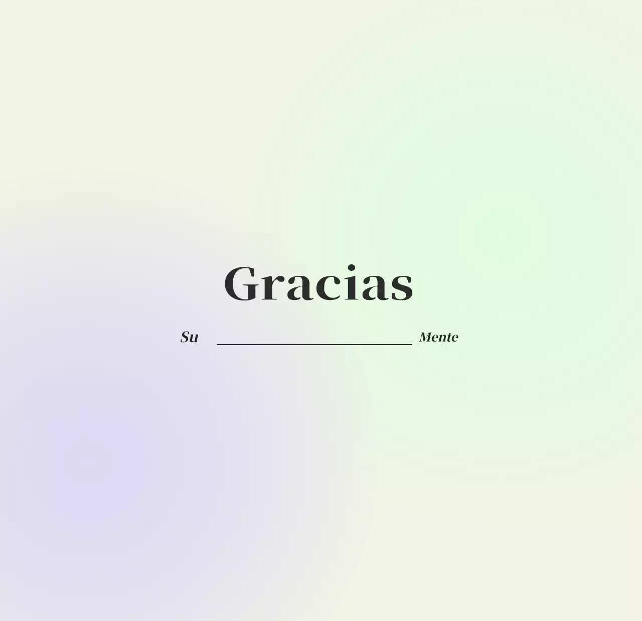 Calendario minimalista degradado