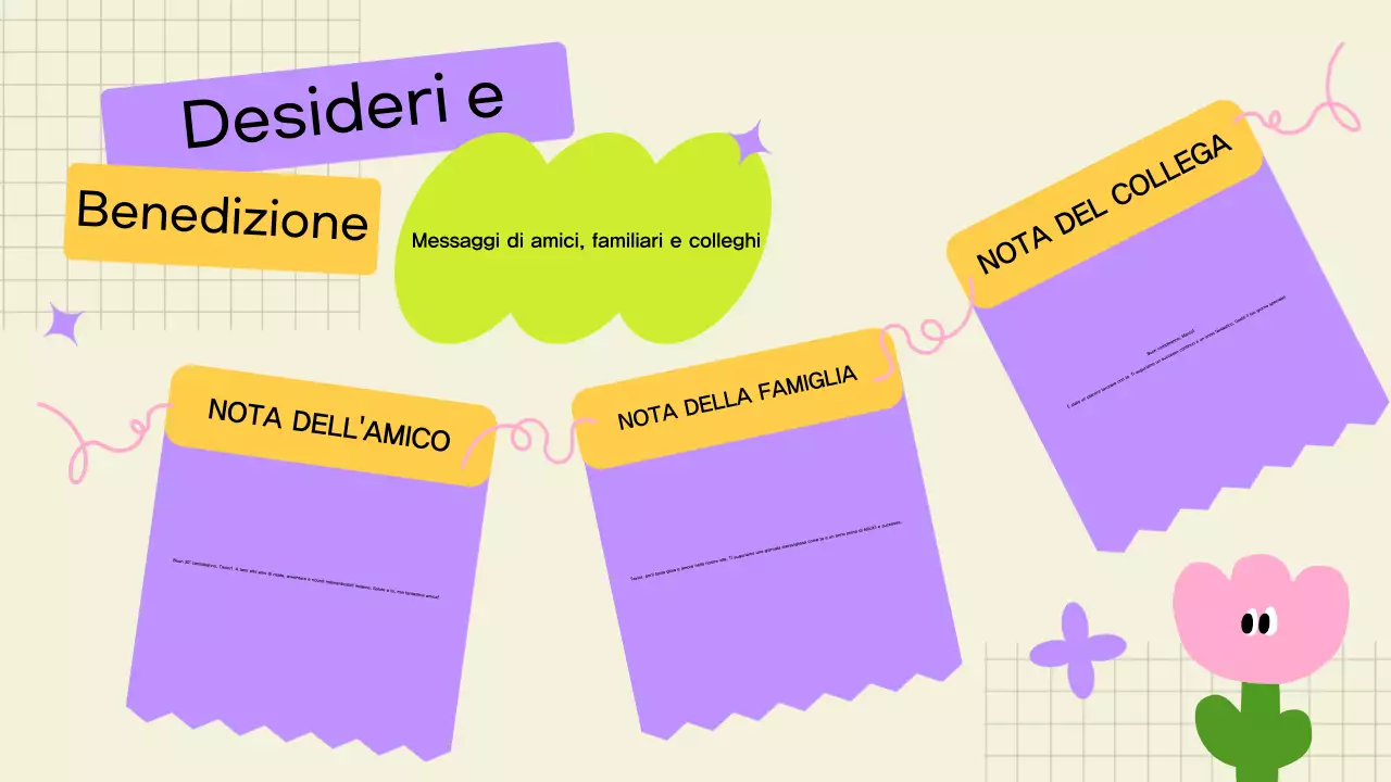 biglietto di compleanno moderno giallo