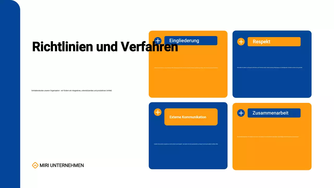 einfaches modernes blaues Mitarbeiter-Onboarding