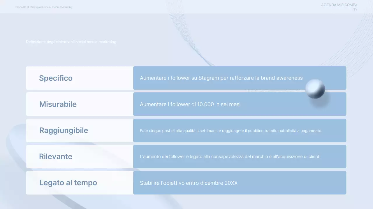 Proposta di marketing moderna e grigia