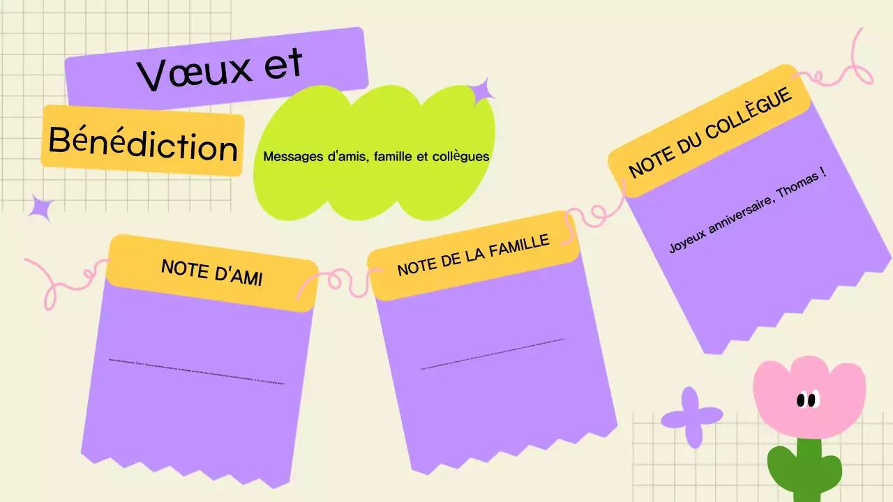 carte d'anniversaire moderne jaune