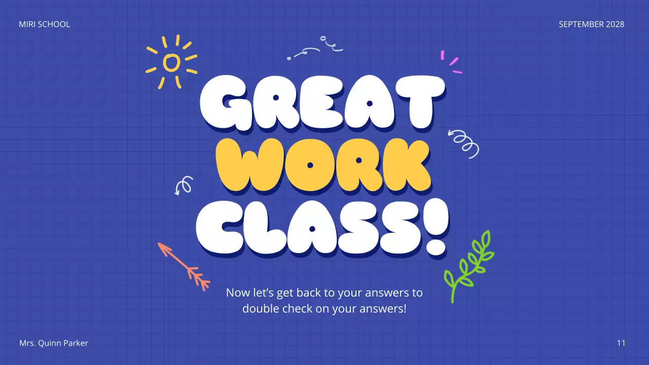 Blue Playful Quiz Announcement Presentation