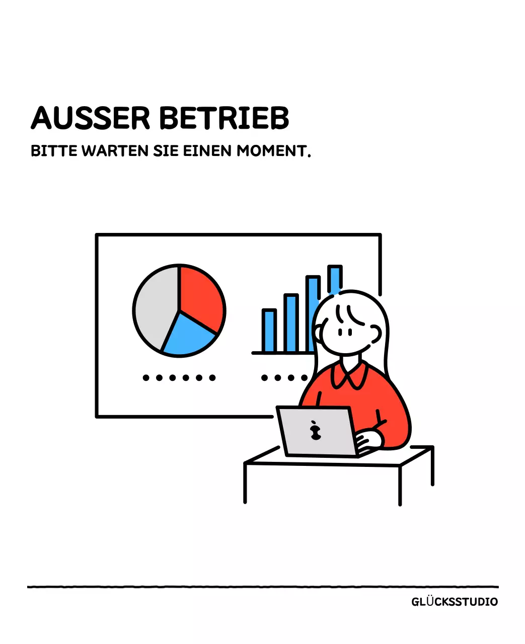 Illustrierter Kalender mit schönem Linienstil