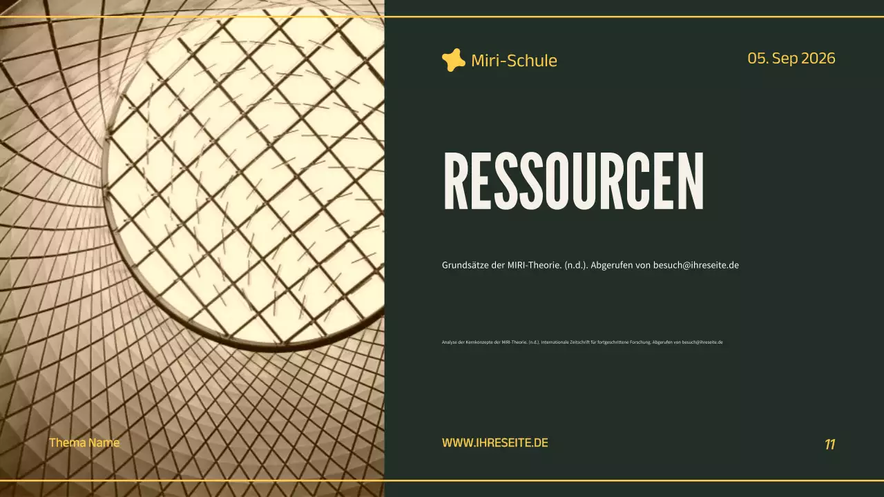 Präsentation eines grünen Fachprojekts