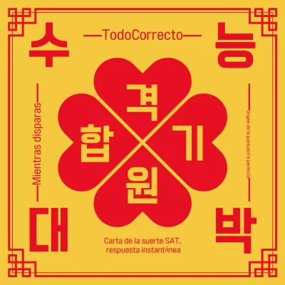 Deseos de examen amarillos tradicionales