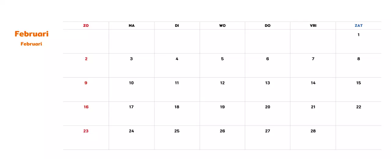 Nieuwjaarskalender met een warme geïllustreerde uitstraling