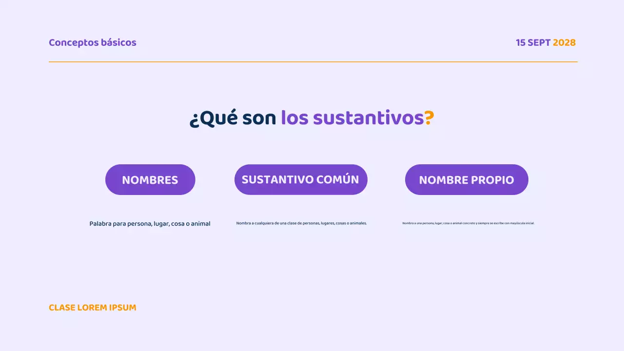 Presentación del curso de gramática moderna morada