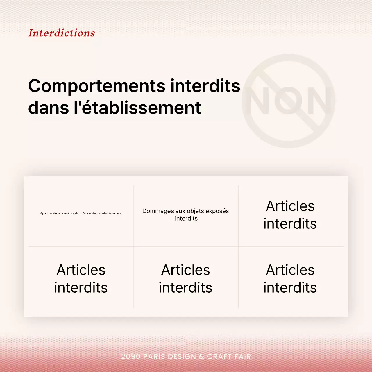 Annonces soignées de questions et réponses en rouge et blanc
