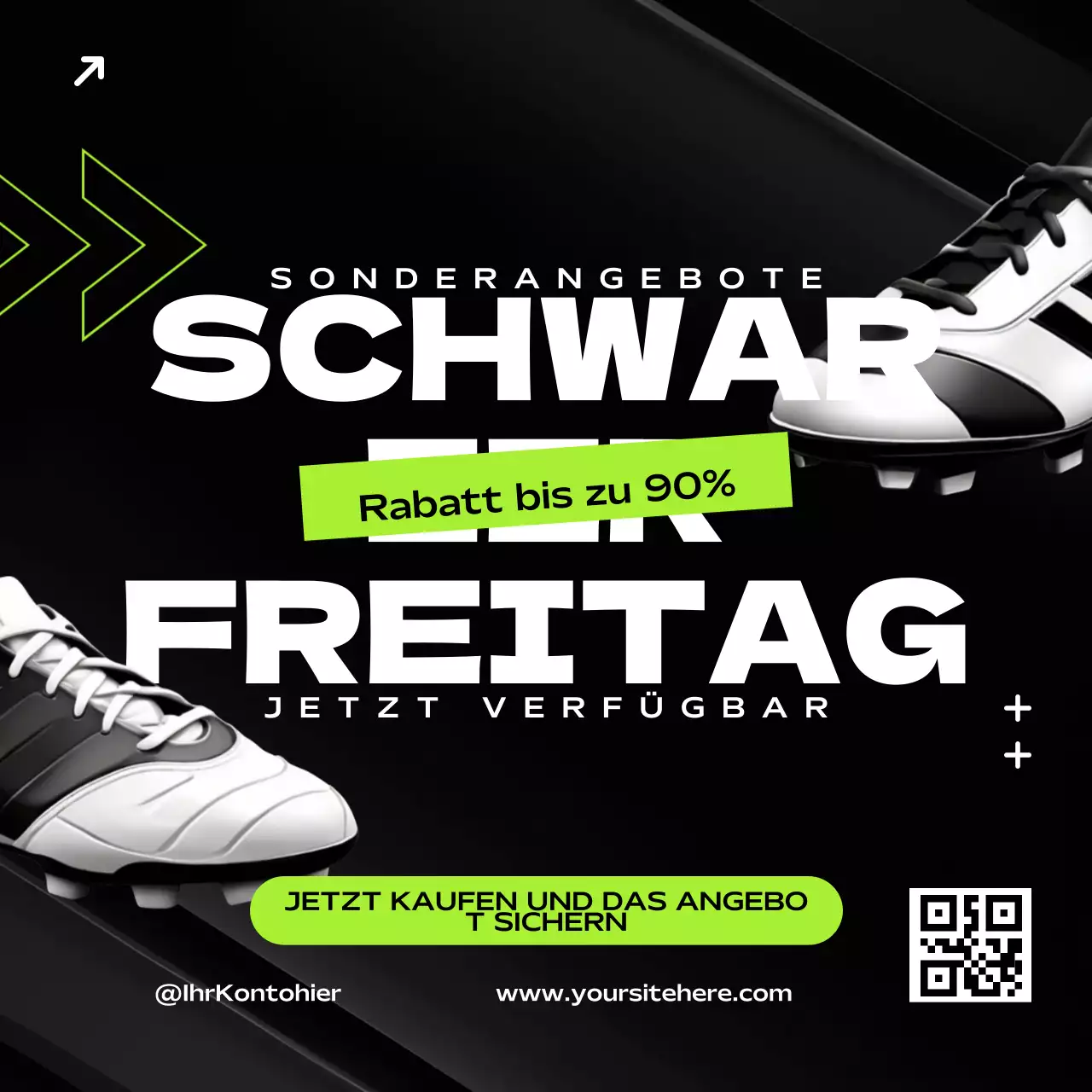 Black Modern Black Friday Sale Aktion