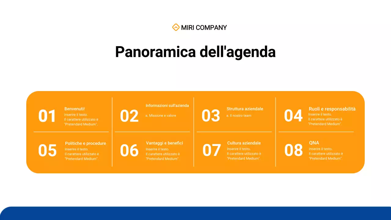 semplice e moderno onboarding dei dipendenti in blu