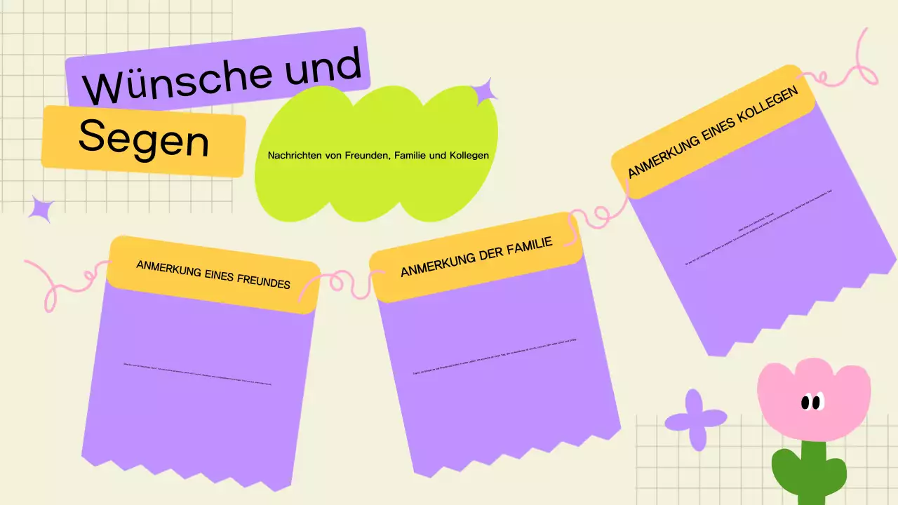 gelbe moderne Geburtstagskarte