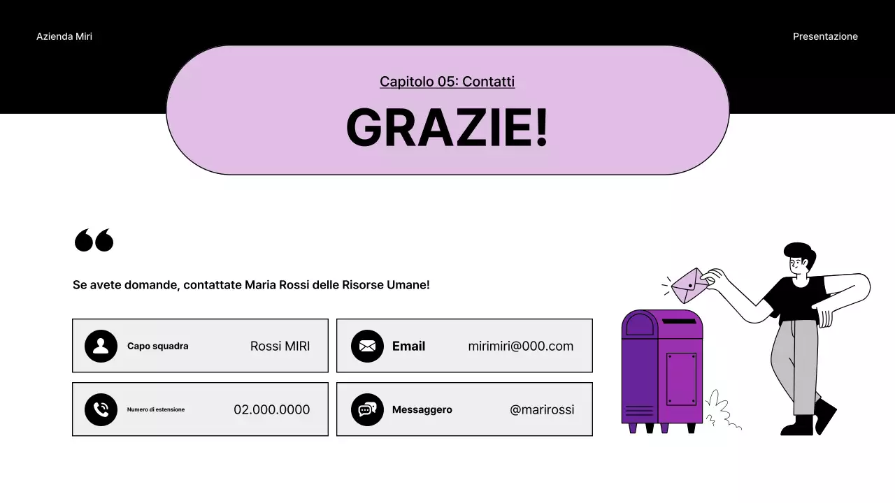 Una semplice guida ai seminari interni in nero e blu