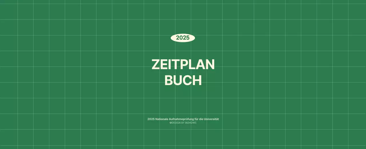 SAT D-Day Notizblock Konzept Wandkalender in grün und hellgelb