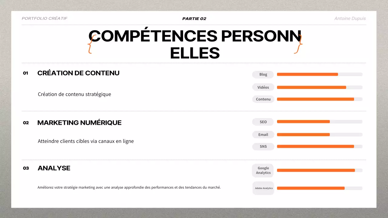 CV d'emploi en noir et gras