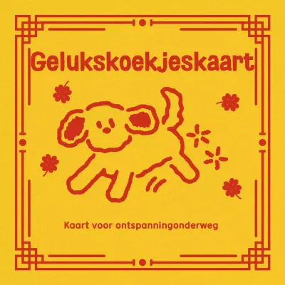 Gele Koreaanse gelukskaart