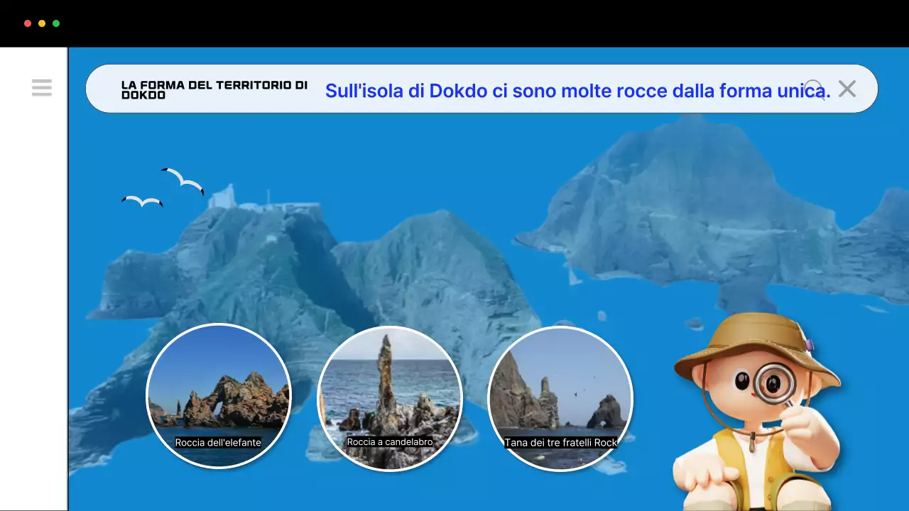Promuovere la semplice esplorazione di Dokdo in blu
