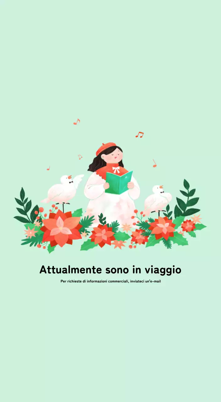 Calendario di Capodanno con una calda illustrazione