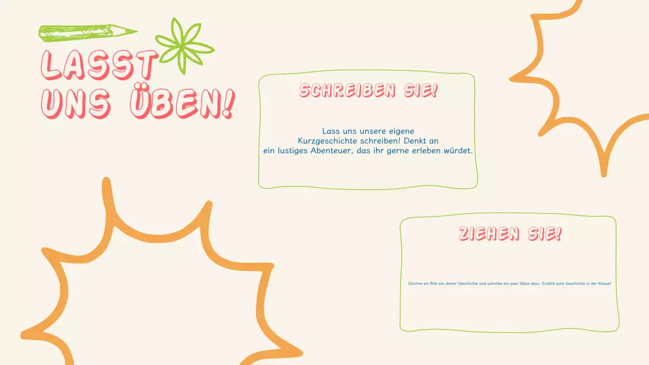 Einfache und bunte Literaturpräsentation für Kinder