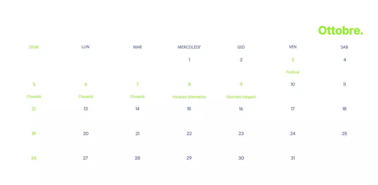 Calendario aziendale con simpatiche illustrazioni