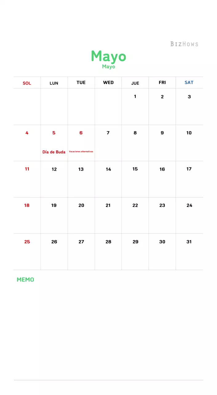 Calendario de Año Nuevo con cálidas ilustraciones