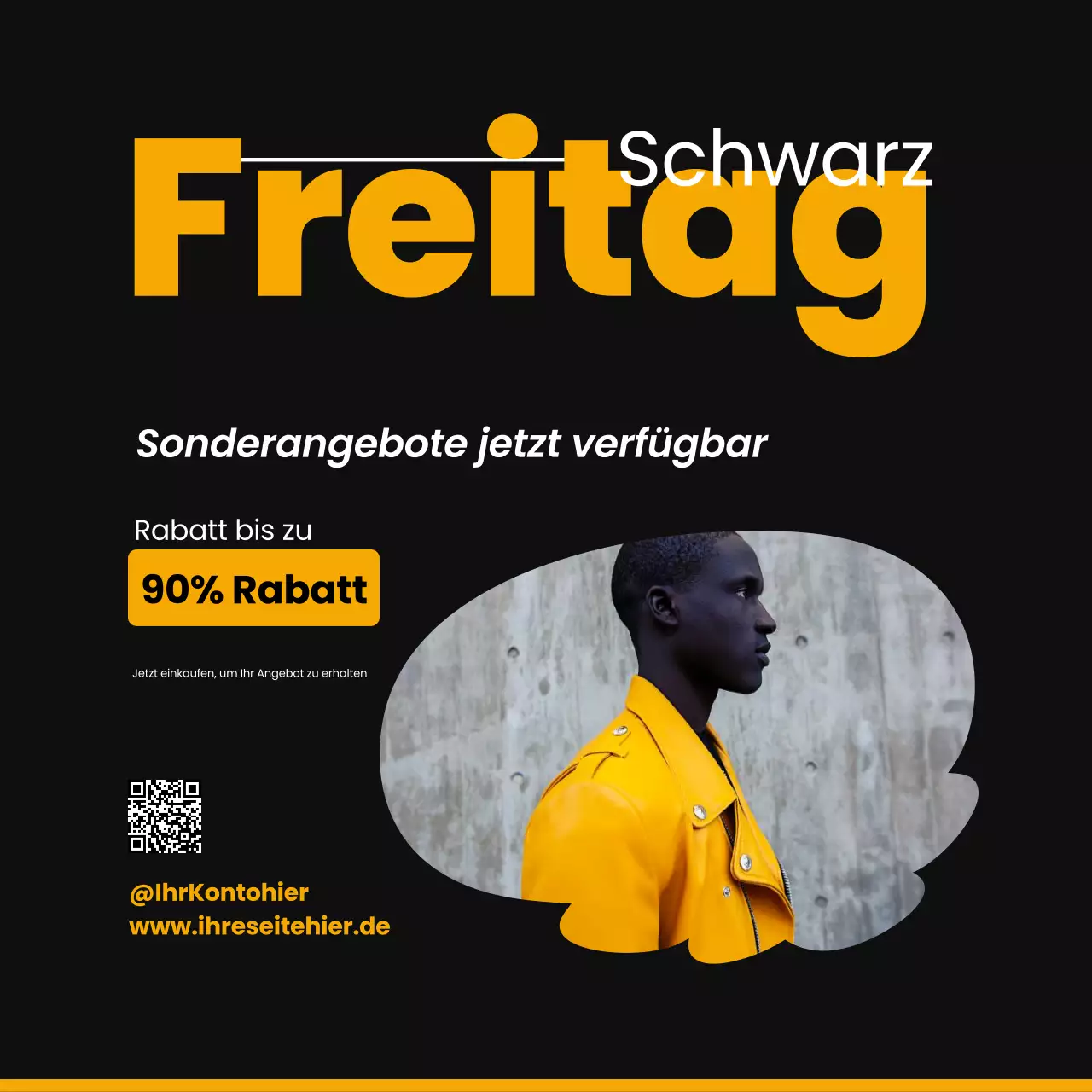 Schwarzer Freitag Social Media Square