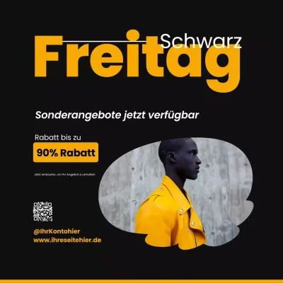 Schwarzer Freitag Social Media Square