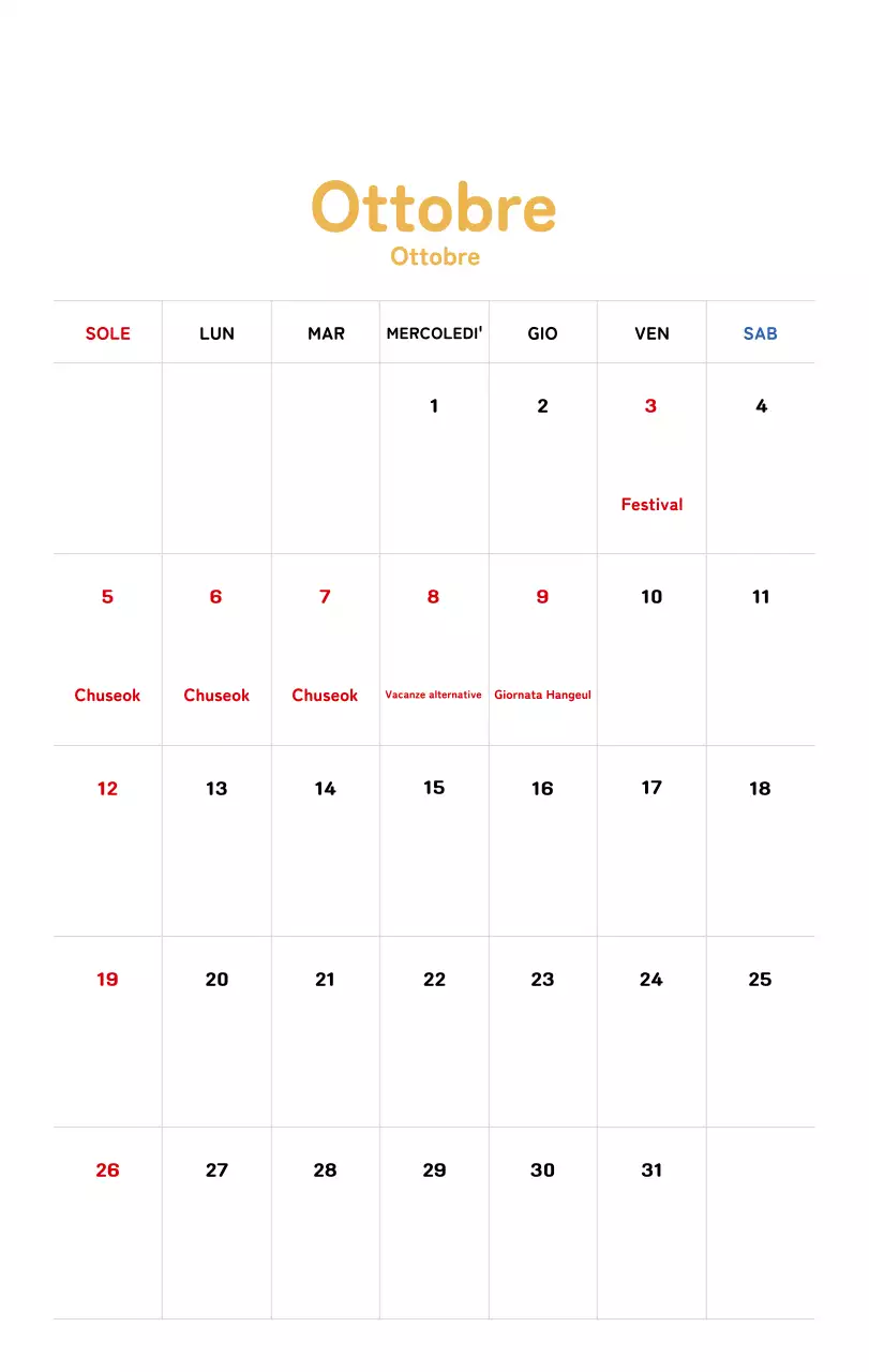 Calendario di Capodanno con una calda illustrazione