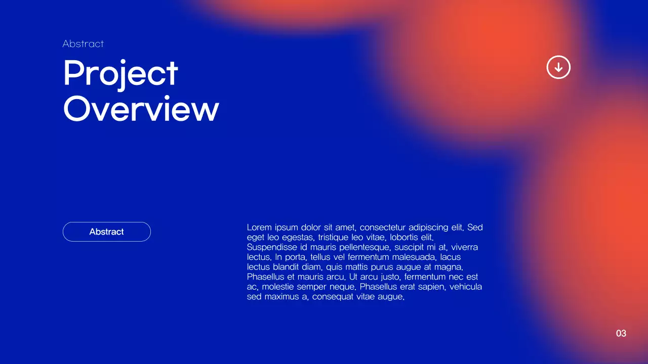 Blue Modern Project Presentation