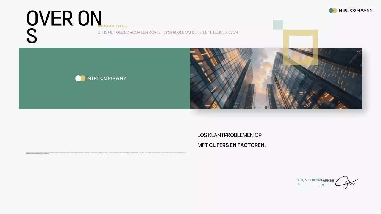 Green Simple Machinery & Equipment Bedrijfsprofiel