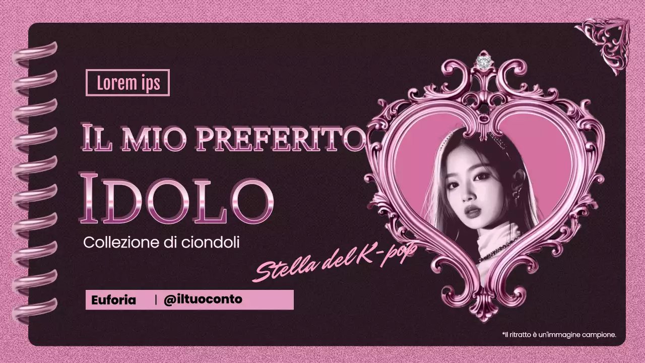 promozione K-pop rosa di tendenza