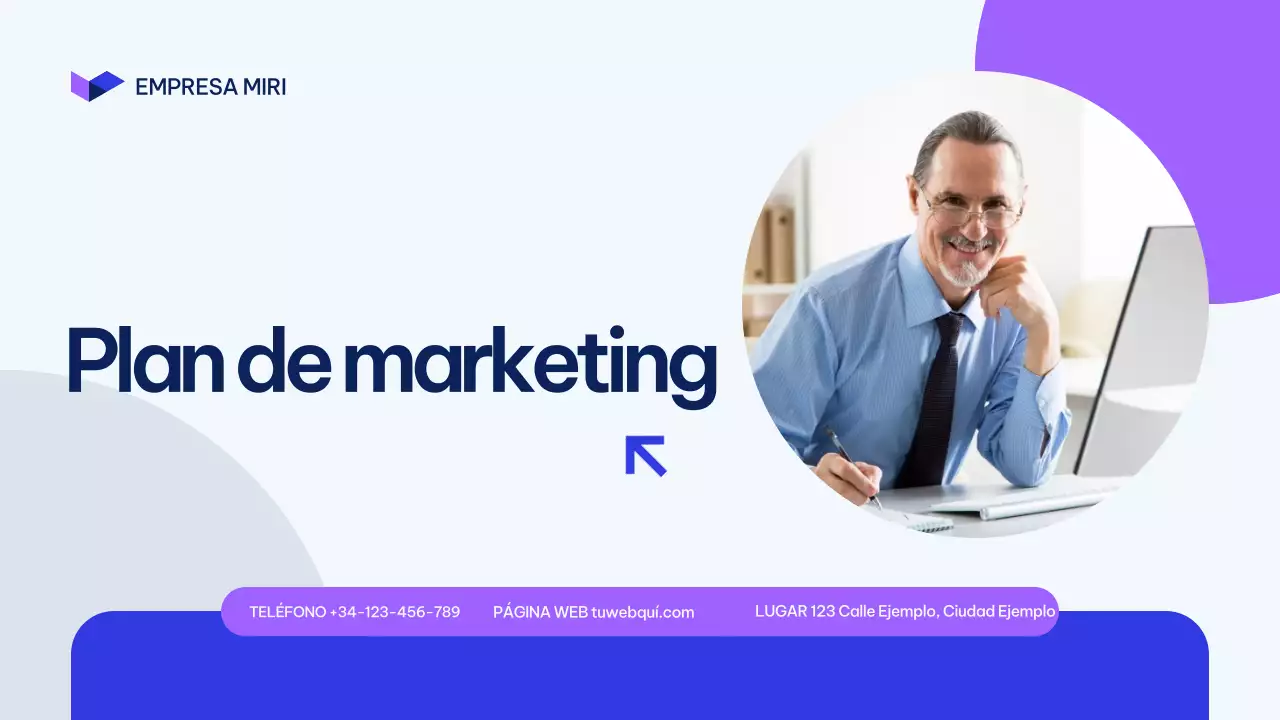 Presentación del Plan de Marketing Blue Modern